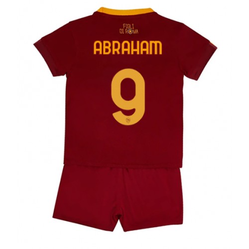 Fotbalové Dres AS Roma Tammy Abraham #9 Dětské Domácí 2022-23 Krátký Rukáv (+ trenýrky)
